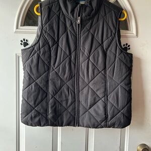 Black Quilted Vest